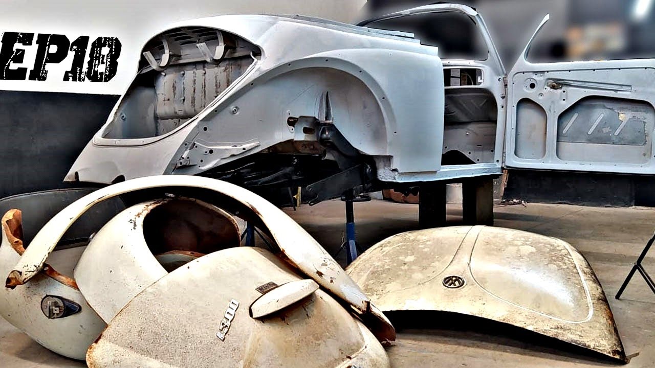 Carroceria pronta para começar a customização ! VW Fusca Robert Design EP18T1