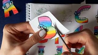Alphabet Lore Cut Out Of Paper | Rainbow alphabet