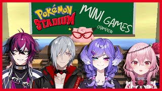Pokemon Stadium has HARD Minigames?! w. Rosemi, Selen & Fulgur!【NIJISANJI EN | Doppio Dropscythe】
