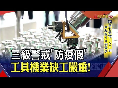 國內疫情嚴峻！工具機業缺工雪上加霜...警戒若升四級Q4恐"被轉單"｜非凡財經新聞｜20210520