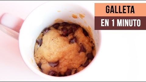 ☕ GALLETA EN 1 MINUTO - ¡POSTRE FÁCIL!