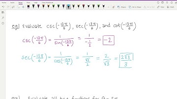 142 Week 2 Video 4 (5.2: Trigonometric Functions, Part 2)