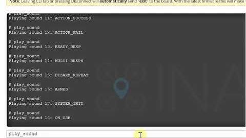 INAV 2 2 1 play sound CLI command