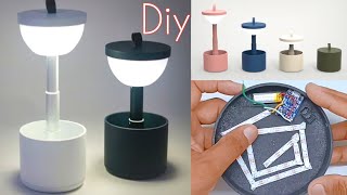 How To Make House Interior Home Decoration Using Pvc Pipe Unique Portable And Adjustable Table Lamp