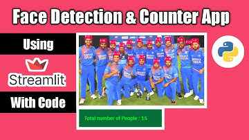 Face Detection in real time & Counter App using streamlit شرح عربي