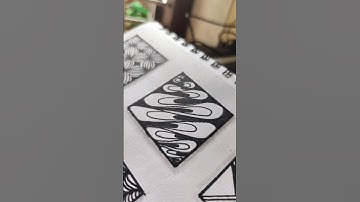 2/9 zentangle pattern challenge #shorts #zentangle