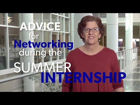 Networking During the Summer Internship: Managers