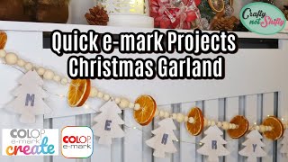 Christmas Garland Making with COLOP e-mark