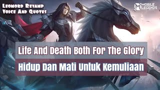 Leomord Revamp Voice Lines And Quotes Mobile Legends dan Artinya