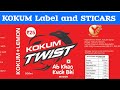 KOKUM Label All types Coustmis sticker ✨✅
