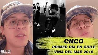 EL MAYOR PLACER DE CHRIS + QUIEREN IR DE FIESTA + ENSAYOS PARA VIÑA | DÍA 1 DE CNCO EN VIÑA 2018