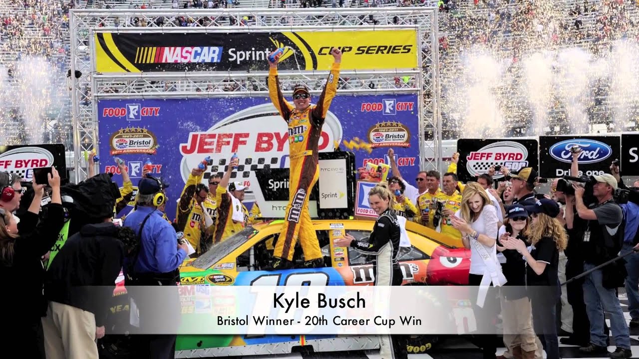 Kyle Busch completes Bristol sweep with 20th win at track