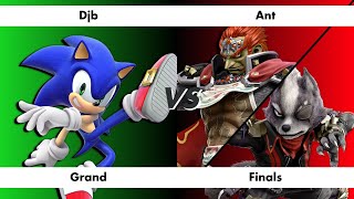 SG 8.12 SSBB GF - Djb (Sonic) vs Ant (Ganon) Part 1 - Super Smash Bros Brawl 1v1 Grand Final