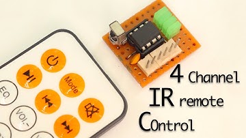 How to Make # IR 4 Channel Remote Control System for your Room Appliances (Very Easiest Way)