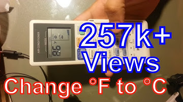 How to Change Fahrenheit to Celsius Panasonic Remote Control Air Conditioner | F to C