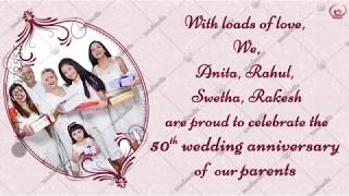 50th Wedding Anniversary Invitation