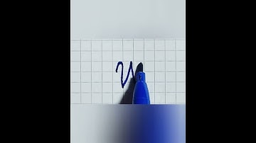 cursive writing small letter " w "  #howtowritecursive #handwriting