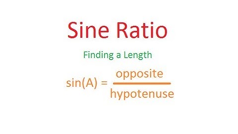 Unit 4 (Core Skill) - Sine Ratio (Finding Length)