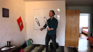 How to do 3 club chops, club swings