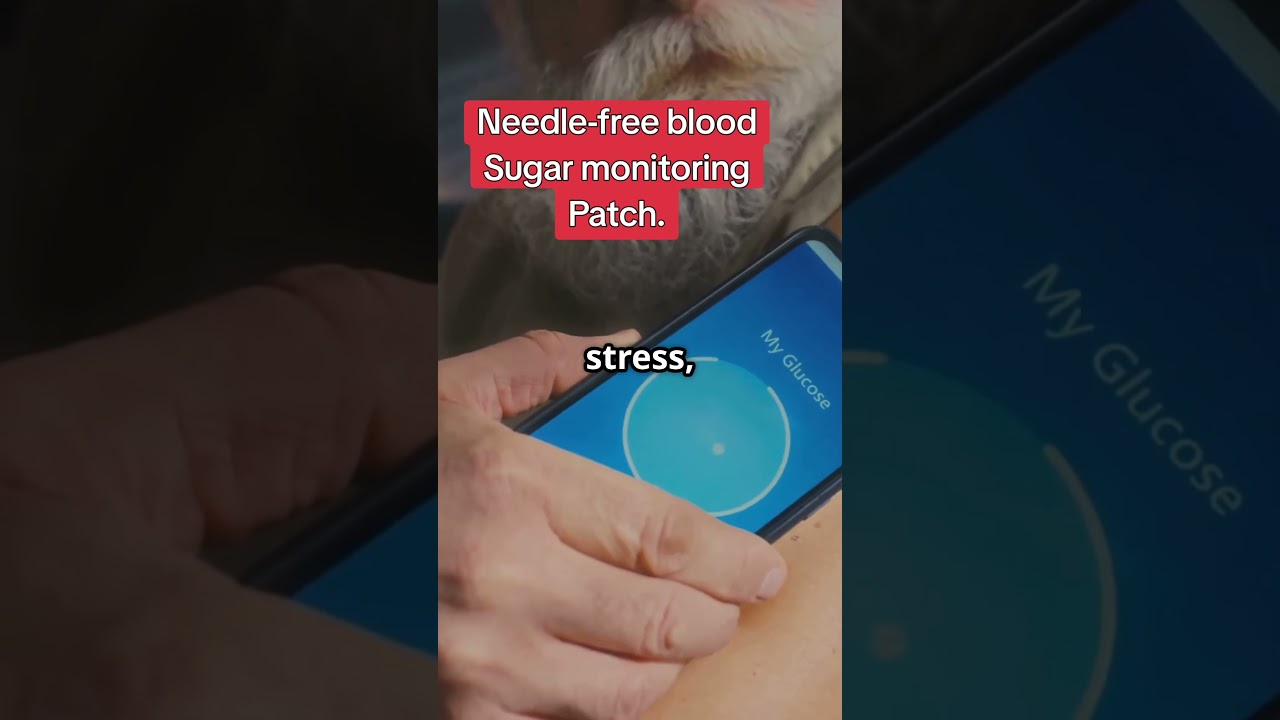 Introducing the needle-free glucose monitoring patch.