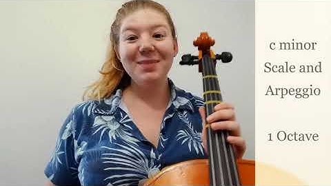 Cello | c minor Scale and Arpeggio - 1 Octave