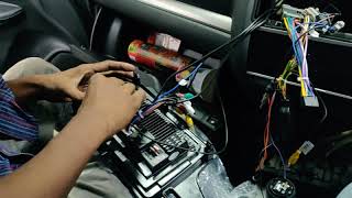 Honda WRV, Android Player installation with bracket