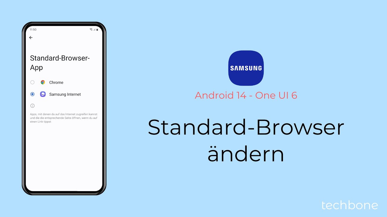 Standard-Browser ändern - Samsung [Android 14 - One UI 6] - YouTube