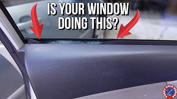 How to FIX a STICKY Car Window | Toyota Corolla Weather stripping replacement