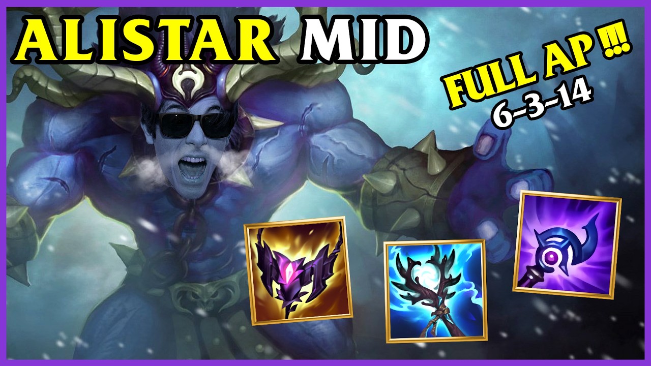 ALISTAR MID full AP destroys PLATINUM ELO! 🐮