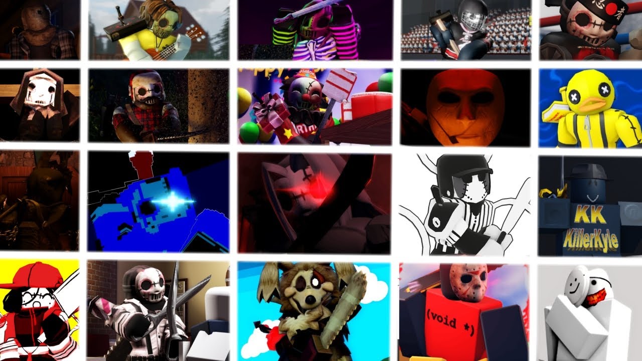 Slasher all new/update skins from Slasher Update gameplay!! (Forsaken) - Roblox