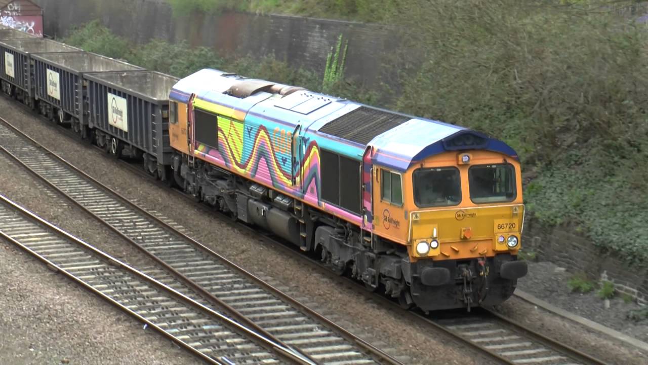 2 sides to every loco, 66720 and Dust in Bristol 19-04-16 - YouTube