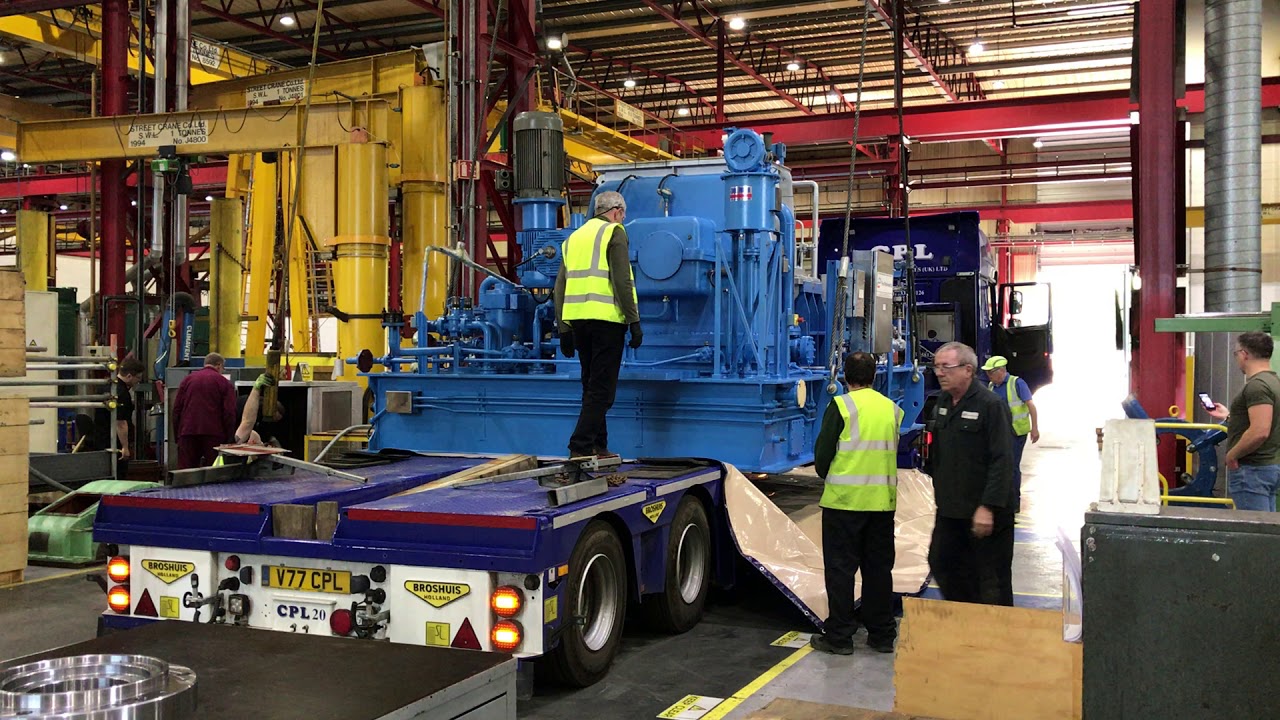 Turbine Preparing to leave Peterborough Facility