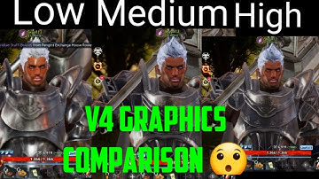 V4 MMORPG Graphics Comparison | Lowest to Highest Graphics in V4 | 2020