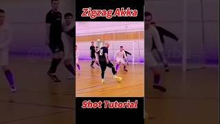 Zigzag Akka shot tutorial 😍 #football #skills #youtubeshorts #viralvideo #shortvideo #soccer ⚽🥵❤️