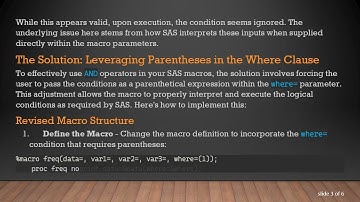 Mastering the Use of AND Operators in SAS Macros