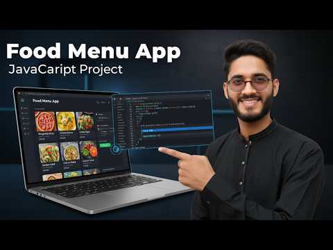 Food Menu App Using HTML CSS JavaScript Fetch API Async Await Real World Project