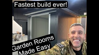 Build a garden room with no building skills at all! Insulated metal clad panels build pack