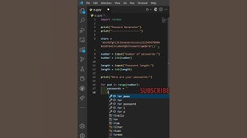 encrypted passwords generator Using few lines of Python code#python #trending #short #shorts #viral