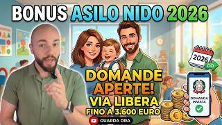 💶 Bonus Asilo Nido 2026, via libera alle domande: fino a 3.600 euro 💶 Bonus Asilo Nido 2026, via libera alle domande: fino a 3.600 euro