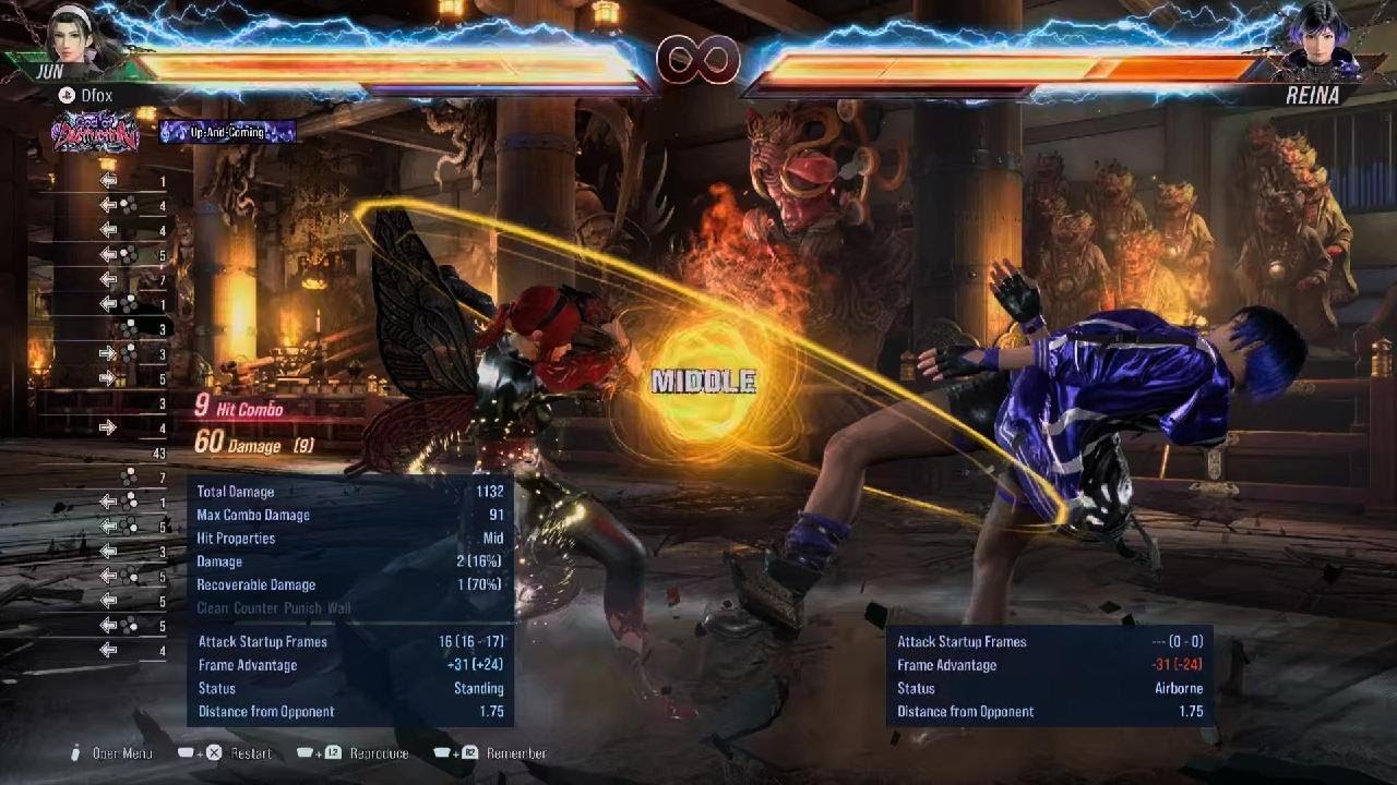 TEKKEN8 P1.05 Jun Kazama Wall Break Combo 91 Damage w/wall (Sec.Trn.Gnd.) No Heat No Rage 