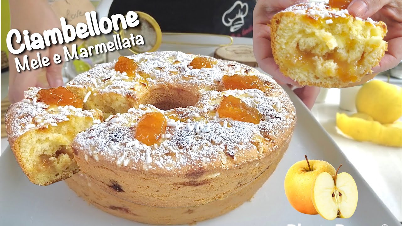 ПОНЧИК С ЯБЛОКАМИ И ДЖЕМОМ 🍏🍎 ОЧЕНЬ МЯГКИЙ Крем без масла и масла