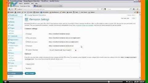 [Thiết kế web TTV] Học Wordpress - Hướng dẫn cài đặt Permalink
