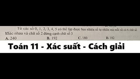 Toán 11: Từ các số 0,1,2,3,4,5 có thể lập được bao nhiêu số tự nhiên mà mỗi số có 6 chữ số khác nhau