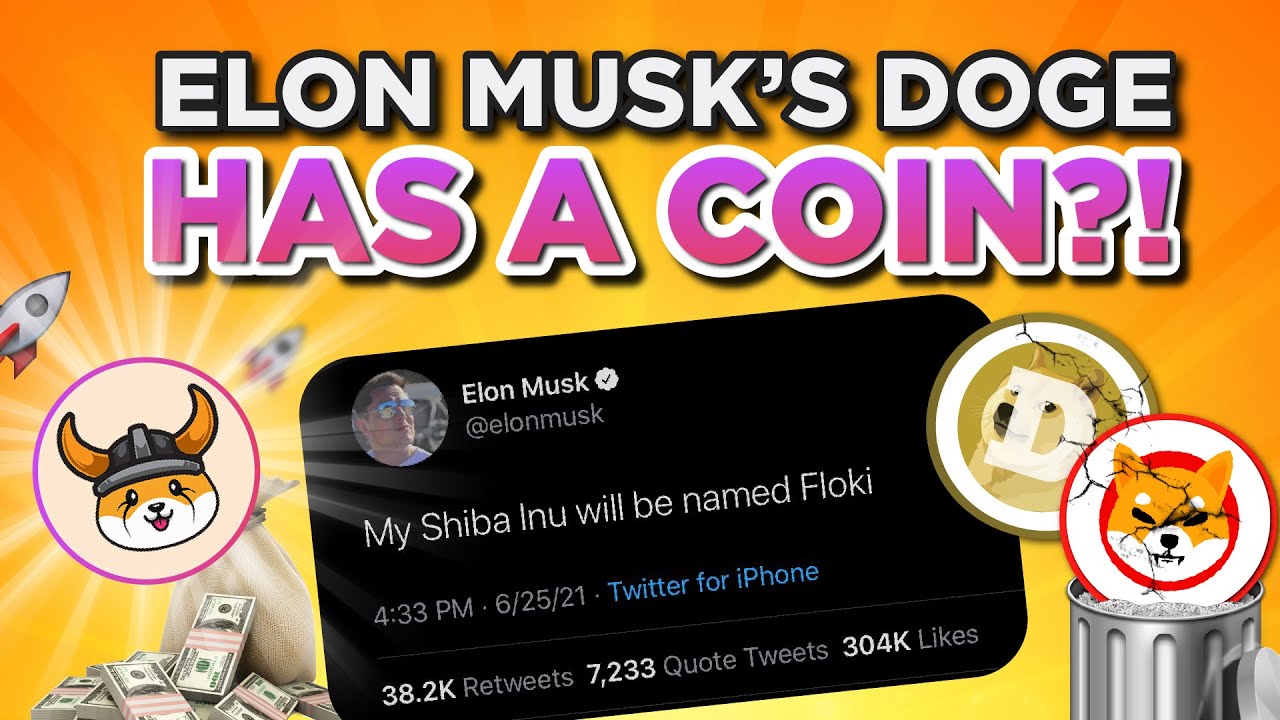 Elon Musk DOGE has a COIN?! SHIB named FLOKI?!