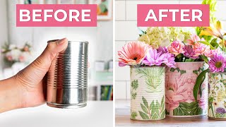 Tin Cans to Chic Home Decor | Trash to Treasure