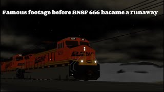 Famous footage of BNSF 666 (Film recorder (Lloyd Jameson) (engineer John williams)