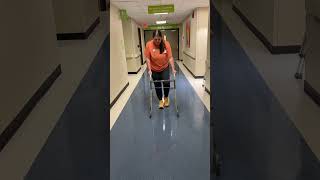 Toe-Touch Weight Bearing with Rolling Walker