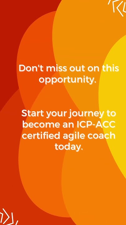 ICP ACC certification training ICAgile Certified Professional Agile Coaching ICP ACC #shorts