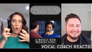 Vocal Coaches React! Lea Salonga & Brad Kane! A Whole New World! Live!