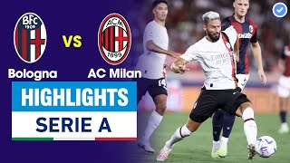 Highlights Bologna vs AC Milan | Giroud tỏa sáng rực rỡ - Pulisic nã đại bác không thể cản phá